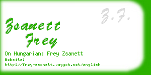 zsanett frey business card